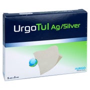 Urgotül Silver 5x5 cm Wundgaze 10 St