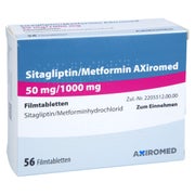 SITAGLIPTIN/Metformin AXiromed 50 mg/1000 mg FTA 56 St