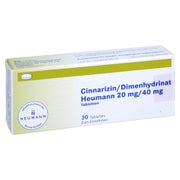 Cinnarizin/dimenhydrinat Heumann 20 mg/4 30 St