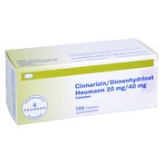 Cinnarizin/dimenhydrinat Heumann 20 mg/4 100 St