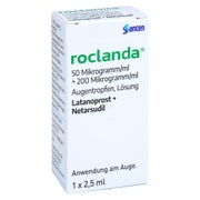 ROCLANDA 50 µg/ml + 200 µg/ml Augentropfen Lösung 1X2,5 ml