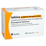 Inhixa 6.000 I.e. 60 Mg/0,6 Ml Inj.-lsg.i.e.f.-sp. 20 St