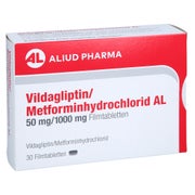VILDAGLIPTIN/Metforminhydrochlorid AL 50mg/1000mg 30 St