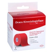 Draco Kinesiologietape 5 cmx5 m rot 1 St