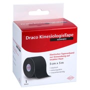 Draco Kinesiologietape 5 cmx5 m schwarz 1 St