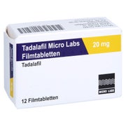 TADALAFIL Micro Labs 20 mg Filmtabletten 12 St