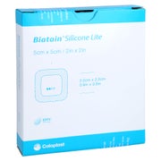 Biatain Silicone Lite Schaumverband 5x5 Cm 5 St