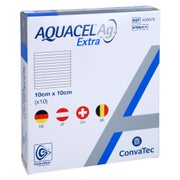 Aquacel Ag Extra 10x10 cm Kompressen 10 St