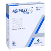 Aquacel Ag Extra 5x5 cm Kompressen 10 St