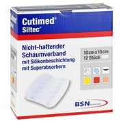 Cutimed Siltec Schaumverb.10x10 Cm Nicht Haftend 12 St
