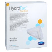Hydrotac Comfort Schaumverband 8x8 Cm Steril 10 St