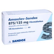AMOXCLAV-Sandoz 875/125 mg Filmtabletten 14 St