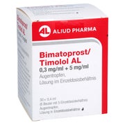 Bimatoprost/timolol AL 0,3 mg/ml + 5 mg/ 30X0,4 ml