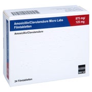 AMOXICILLIN/Clavulansäure Micro La.875mg/125mg 24 St