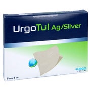 Urgotül Silver 5x5 cm Wundgaze 10 St