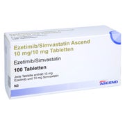 EZETIMIB/Simvastatin Ascend 10 mg/10 mg Tabletten 100 St