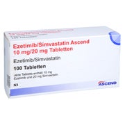 EZETIMIB/Simvastatin Ascend 10 mg/20 mg Tabletten 100 St