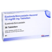 EZETIMIB/Simvastatin Ascend 10 mg/80 mg Tabletten 30 St
