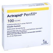 Actrapid Penfil 100 I.E./ml 5X3 ml