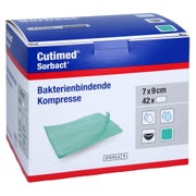 Cutimed Sorbact Kompressen 7x9 cm 42 St