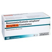 Rosuvastatin/ezetimib-ratiopharm 10 Mg/10 Mg Fta 100 St