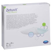 Zetuvit Plus Silicone steril 20x20 cm 10 St