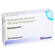 Gabapentin Ascend 100 mg Hartkapseln 20 St