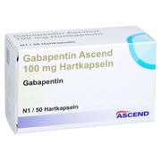 Gabapentin Ascend 100 mg Hartkapseln 50 St