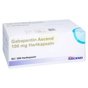 Gabapentin Ascend 100 mg Hartkapseln 200 St