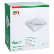 Gazin Mullkomp.10x10 cm steril 8fach 25X2 St