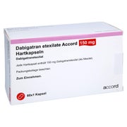 Dabigatran Etexilate Accord 150 mg Hartk 60X1 St