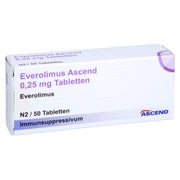 Everolimus Ascend 0,25 mg Tabletten 50 St