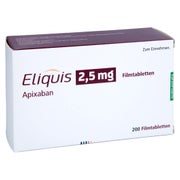 Eliquis 2,5 mg Filmtabletten 200 St