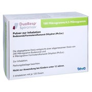 DUORESP Spiromax 160µg/4,5µg/Dosis 3x120ED Inh.-P. 3 St