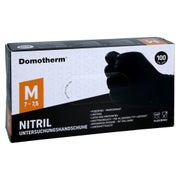 Domotherm Untersuchungshandschuhe Nitril M Schwarz 100 St