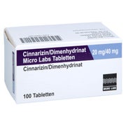 Cinnarizin/dimenhydrinat Micro Labs 20/4 100 St