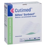 Cutimed Siltec Sorbact Pu-verb.10x10cm O.haftrand 12 St