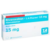 Rivaroxaban-1a Pharma 15 Mg Filmtabletten 14 St