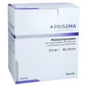 Mullkompressen Prisoma 10x10 cm steril 8 30X2 St