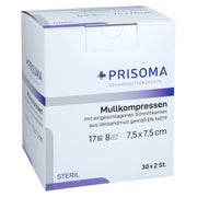 Mullkompressen Prisoma 7,5x7,5 cm steril 30X2 St