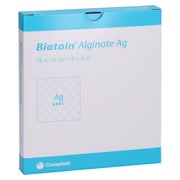 Biatain Alginate Ag Kompressen 15x15 cm 10 St