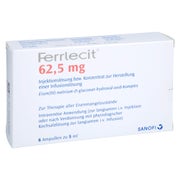 Ferrlecit 62,5 mg Inj.Lsg.bzw.Konz.Her.I 6X5 ml