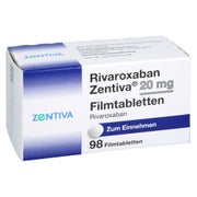 Rivaroxaban Zentiva 20 Mg Filmtabletten 98 St