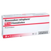 Rivaroxaban-ratiopharm 15 Mg Filmtabletten 28 St