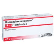 Rivaroxaban-ratiopharm 15 Mg Filmtabletten 42 St