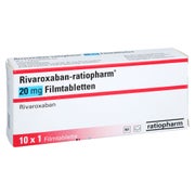 Rivaroxaban-ratiopharm 20 Mg Filmtabletten 10 St