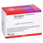 Ferinject 50 Mg Eisen/ml Inj.-/inf.-dispers.500mg 2X10 ml