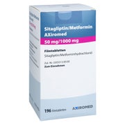 Sitagliptin/metformin Axiromed 50mg/1000 196 St