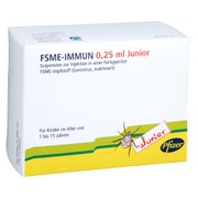 Fsme-immun 0,25 Ml Junior Injek.sus.i.e.fertigspr. 10 St