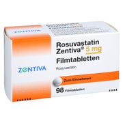 Rosuvastatin Zentiva 5 mg Filmtabletten 98 St